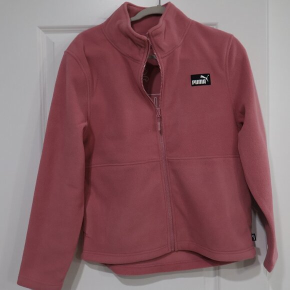PUMA Women’s Pink Full-Zip Fleece Jacket Size Medium or Large NWT - Picture 8 of 12